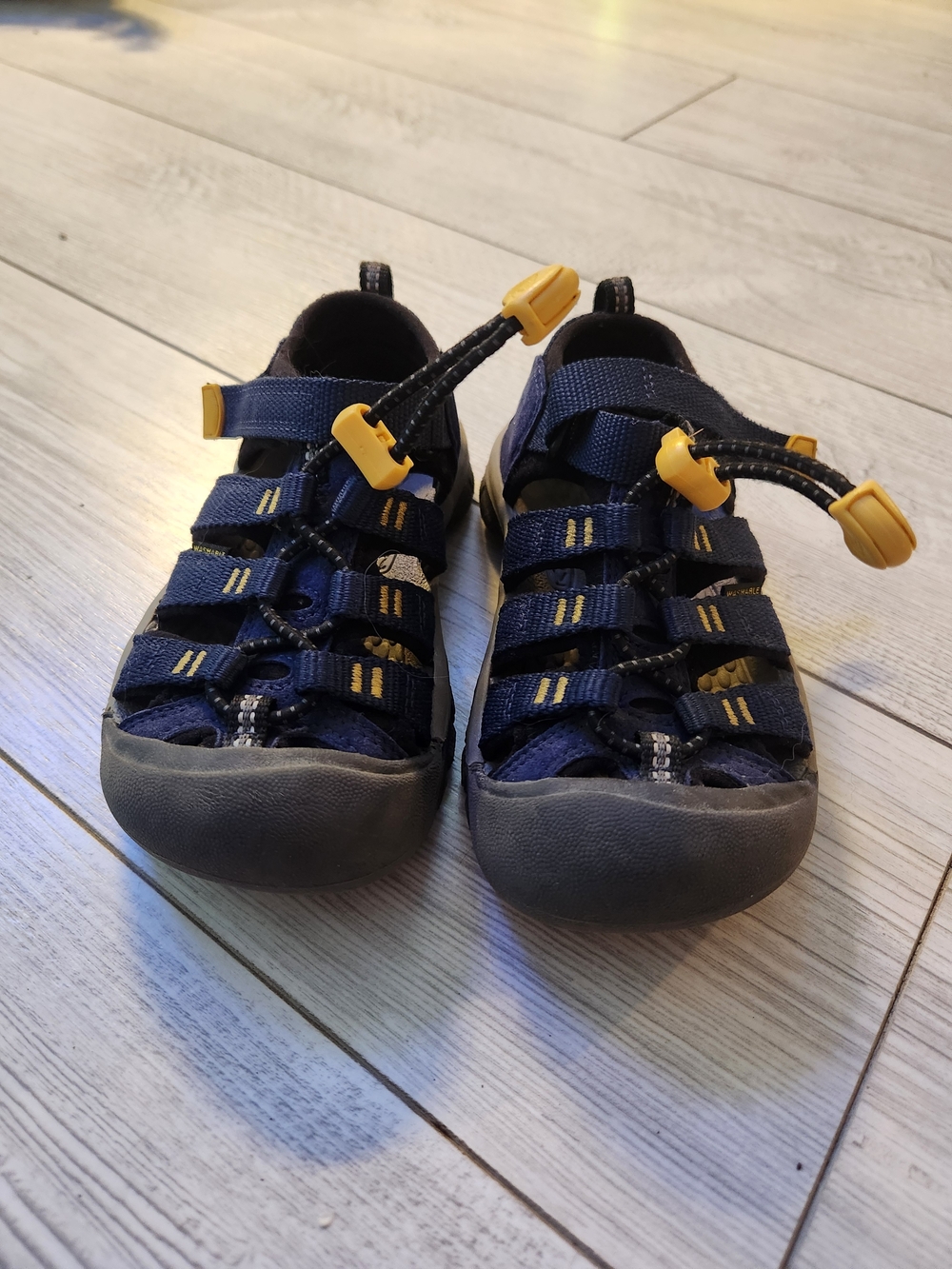 Keen Kids Navy and Yellow KEEN Outdoor Sandals